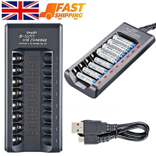 Usb battery charger - 8, slot