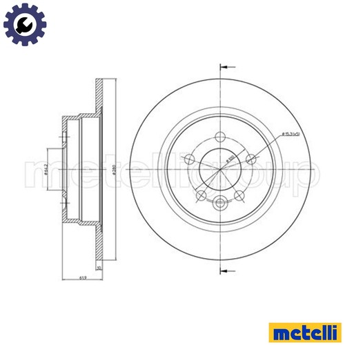 Brake disc 0644 for mg - brake,