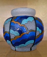 Art deco french glass vase - deco,