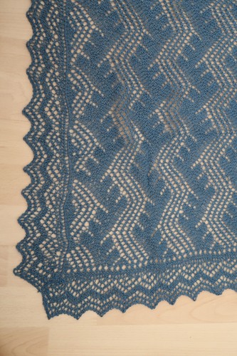 Blue shetland lace - blue,
