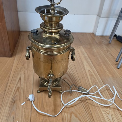 Antique russian brass samovar - antique,