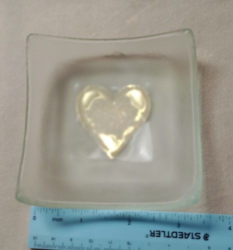 Downs heart earrings dish - downs,