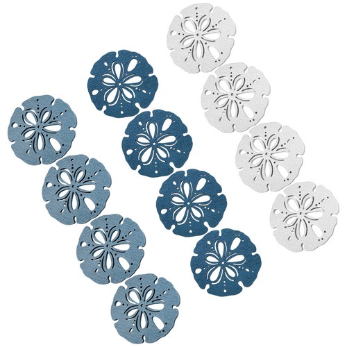 12pcs wood shell decorations - 12pcs,