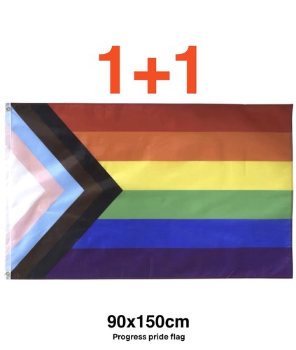 Progress pride flag 90x150cm - progress,