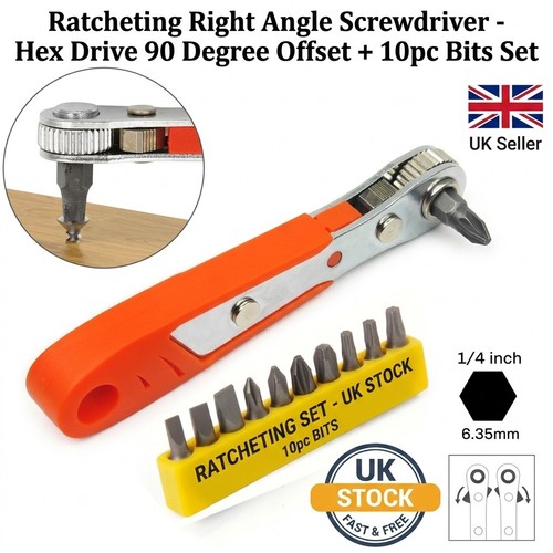Ratcheting right angle - ratcheting,