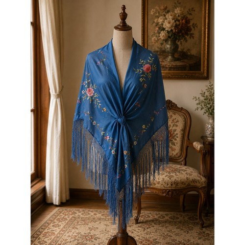 Vintage chinese silk hand - silk,