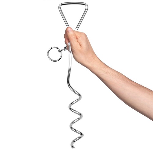Dog tie out stake spiral - dog,