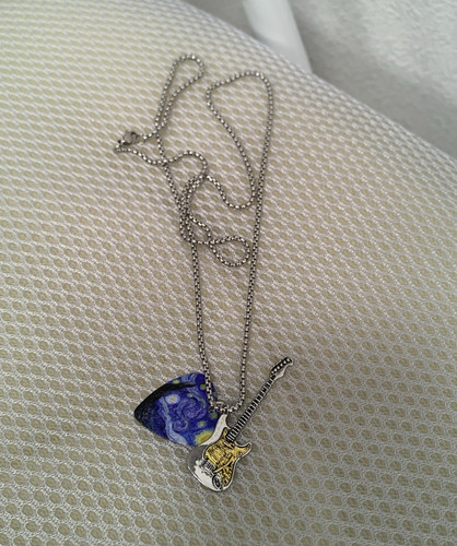 Ball chain necklace with - chain,