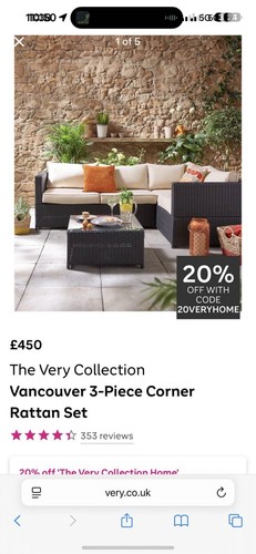 Very garden furniture set