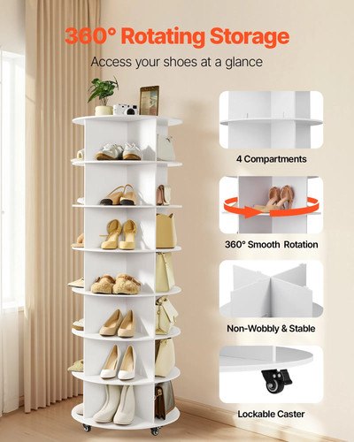 Tiers rotating shoe rack - tiers,