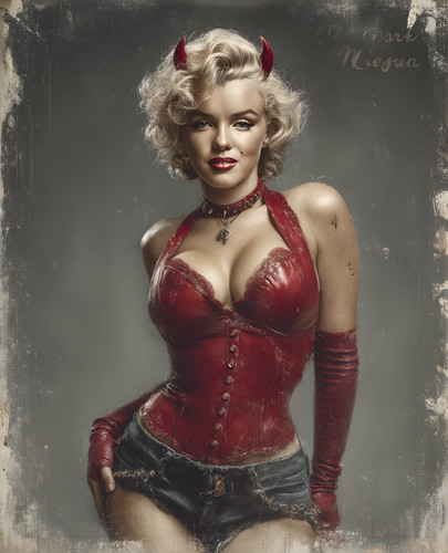 Marilyn monroe red - red, devil