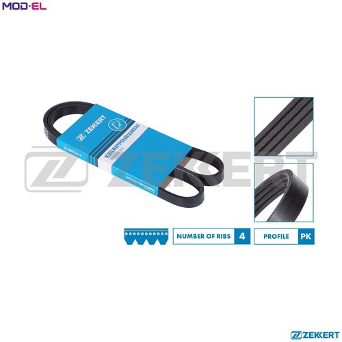 Vribbed belt 4pk885 - kr-4pk885, for