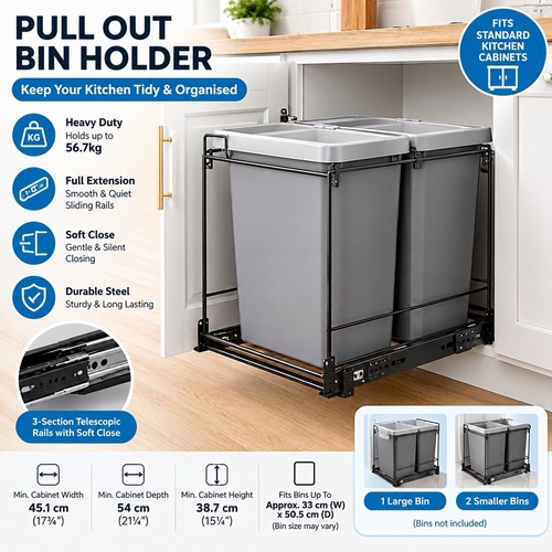 Pull out bin holder - pull,