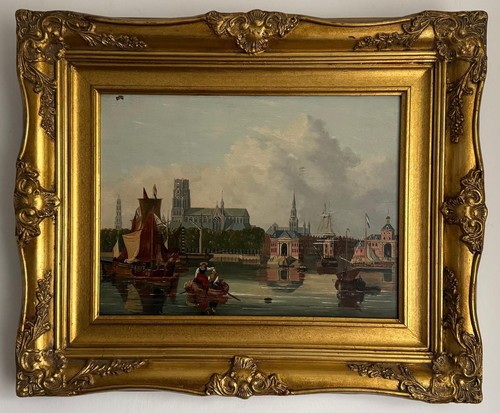 Antique oil painting dutch - antique,