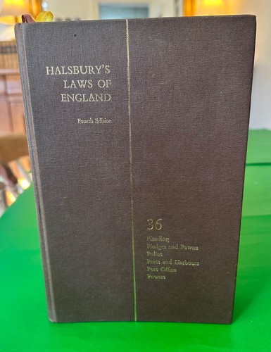 Halsbury laws england - laws, of