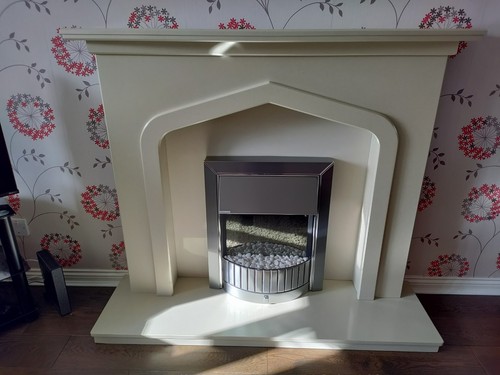 Fireplace stone effect - -,
