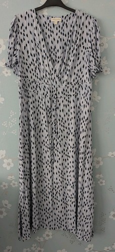 Monsoon pale blue spotted midi - pale,