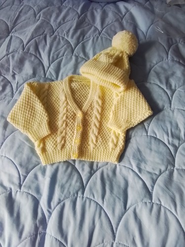 Hand knitted baby cardigan - knitted, and