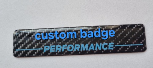 Custum personalised gel badge