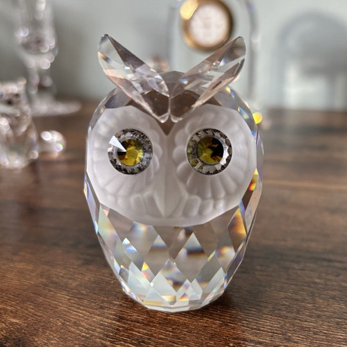 Swarovski clear crystal owl - clear,