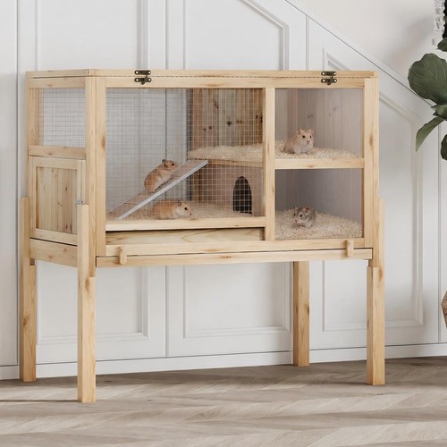 Wooden rabbit hutch guinea - rabbit, pig