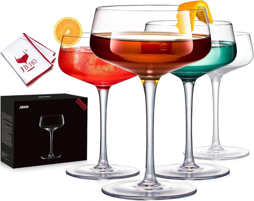 Martini glasses crystal coupe - martini, glasses,