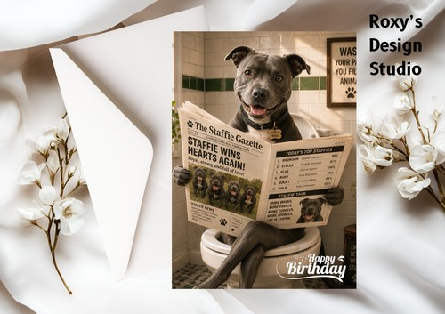 Funny staffordshire bull - staffordshire,