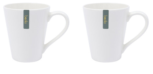 Basiks porcelain white mug - 2x,