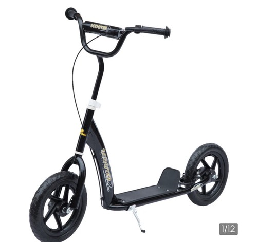 Homcom large wheel scooter - homcom, for