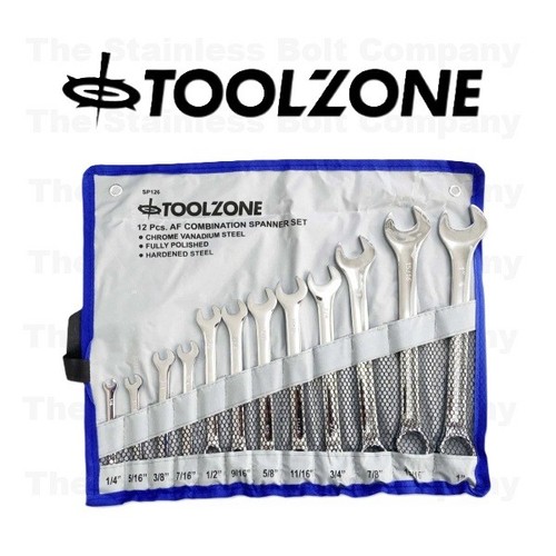 Toolzone spanner set - af,
