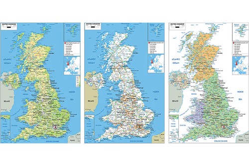 United kingdom map atlas - united,