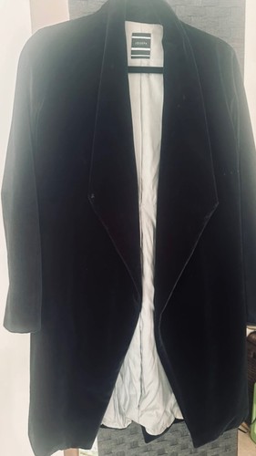 Joseph black velvet longline