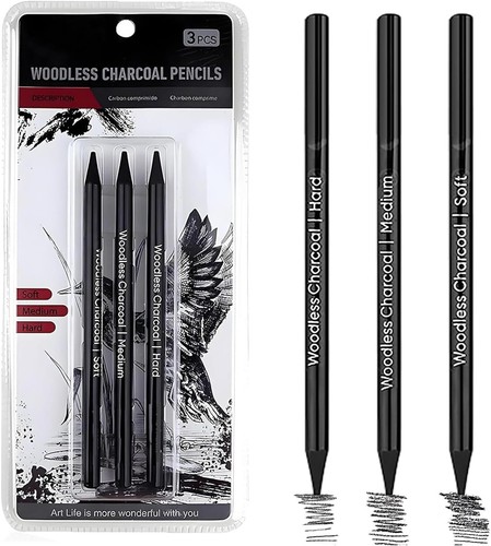 Pack charcoal pencils for - charcoal,