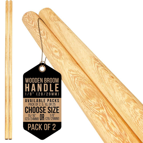 Long wooden broom handle - long, mop