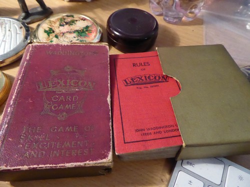 Vintage lexicon card game - lexicon,