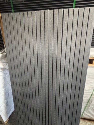 Grey slatted tongue groove - tongue,