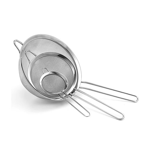 Stainless steel strainer set - steel,