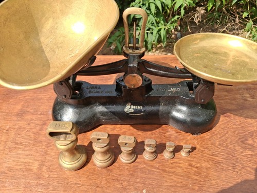 Vintage kitchen scales with - vintage,