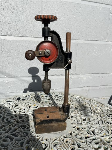 Vintage bench small hand crank - hand,