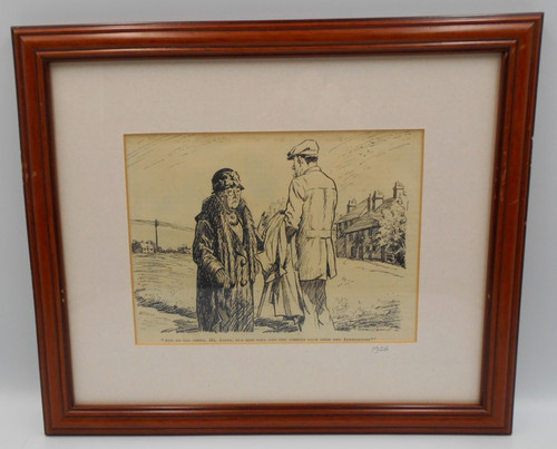 Vintage framed punch magazine - framed,