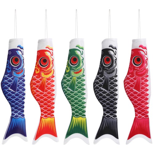 5pcs colorful japanese carp - 5pcs,