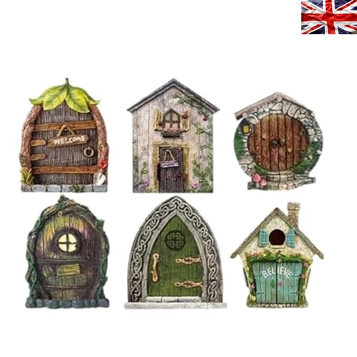 Multicolor fairy door set 6 - set,