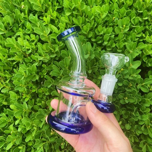 Mini blue glass bong - mini,