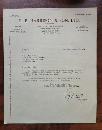 1965 harrison son ship - &,