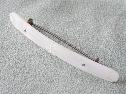 Antique bar brooch pin - bar,