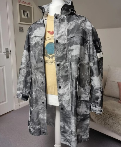 Stone island grid camo mesh - stone,