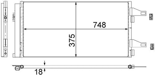 Condenser air conditioning - condenser,
