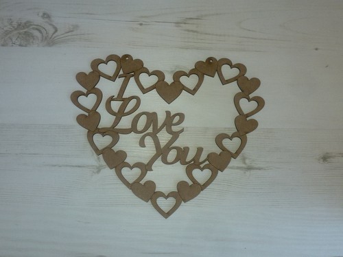 Word plaque love you - word, i