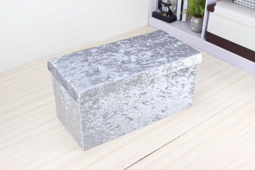 Velvet crushed silver folding - velvet,