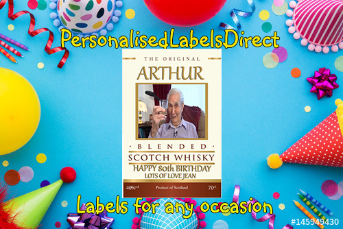 Personalised whiskey photo - whiskey,